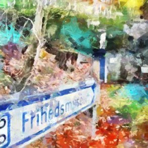 Frihedsmuseet Skanderborg 75x75cm