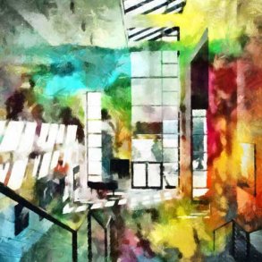 Kulturhuset Skanderborg 75x75cm