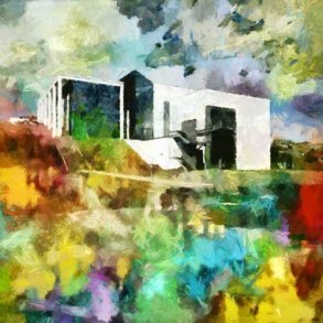 Kulturhuset i Skanderborg 75x75cm