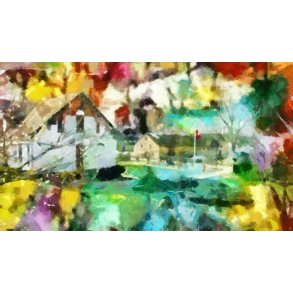 Vestermlle i Skanderborg  75x130cm