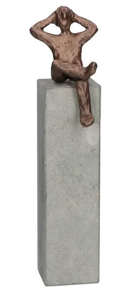 Drmme, bronzeskulptur p beton