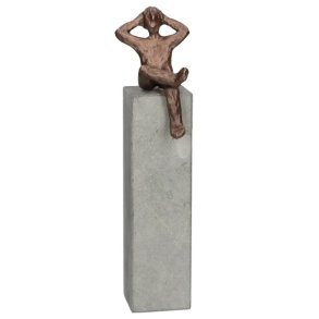 Drmme, bronzeskulptur p beton