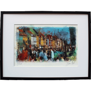 Signeret kunsttryk cph 