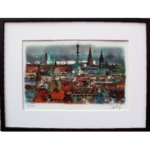 Signeret kunsttryk 30x40cm 