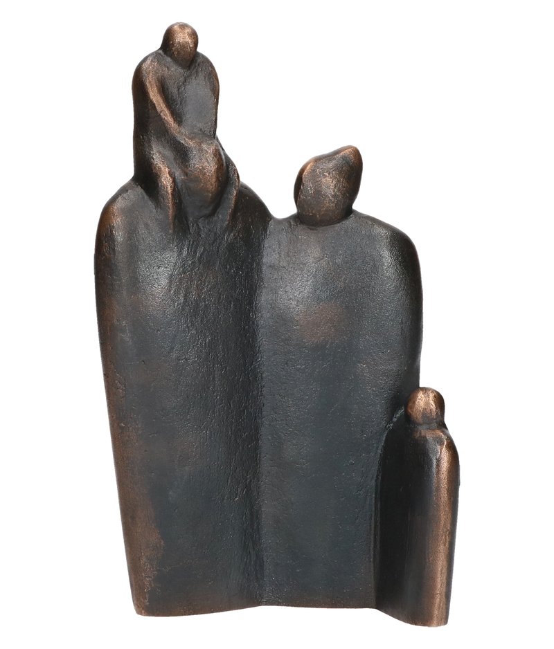 Familie p 4 - bronzeskulptur Bernd Bergkemper