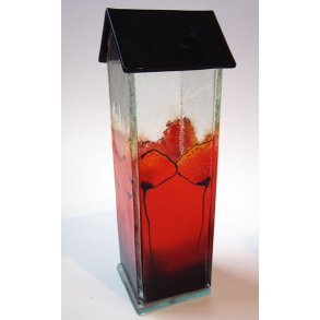 Kirstin Damgaard glashus rd til fyrfadslys (2)