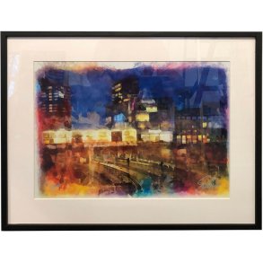 Banegraven Aarhus 40x50cm, nummereret i 150 eksemplarer