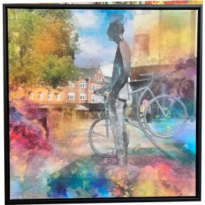 Bernhard Jensen Aarhus, 80x80cm Gicle signeret og nummereret 30 stk