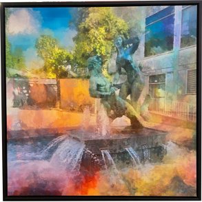 Agnethe og Havmanden, 80x80cm Gicle signeret og nummereret 30 stk.