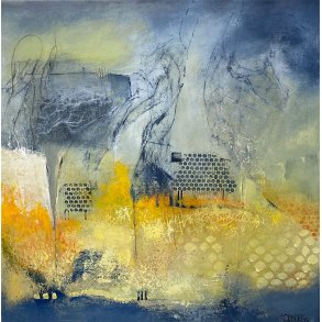 Rita Kobborg maleri 80x80cm