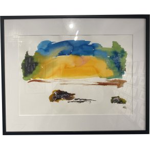 Kurt Westergaard, Akvarel 40x50cm