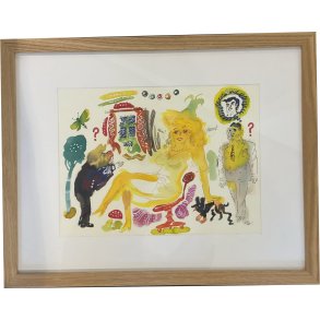 Kurt Westergaard, akvarel 38x48cm