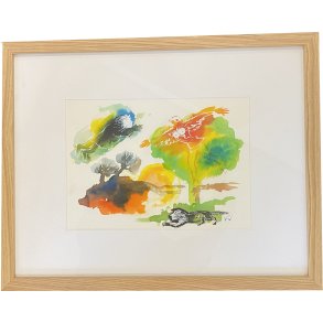 Kurt Westergaard, akvarel 38x48cm