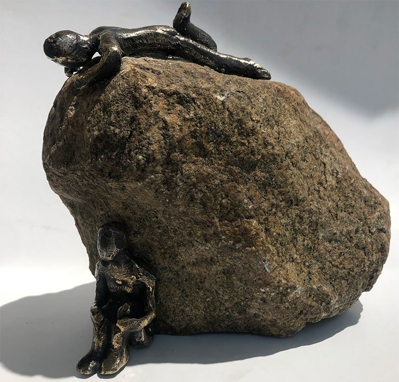 Bronceskulptur af Lisbeth Gundersen