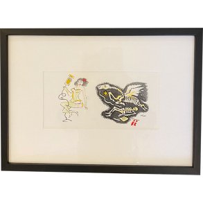 Kurt Westergaard, 21x30cm mixed media