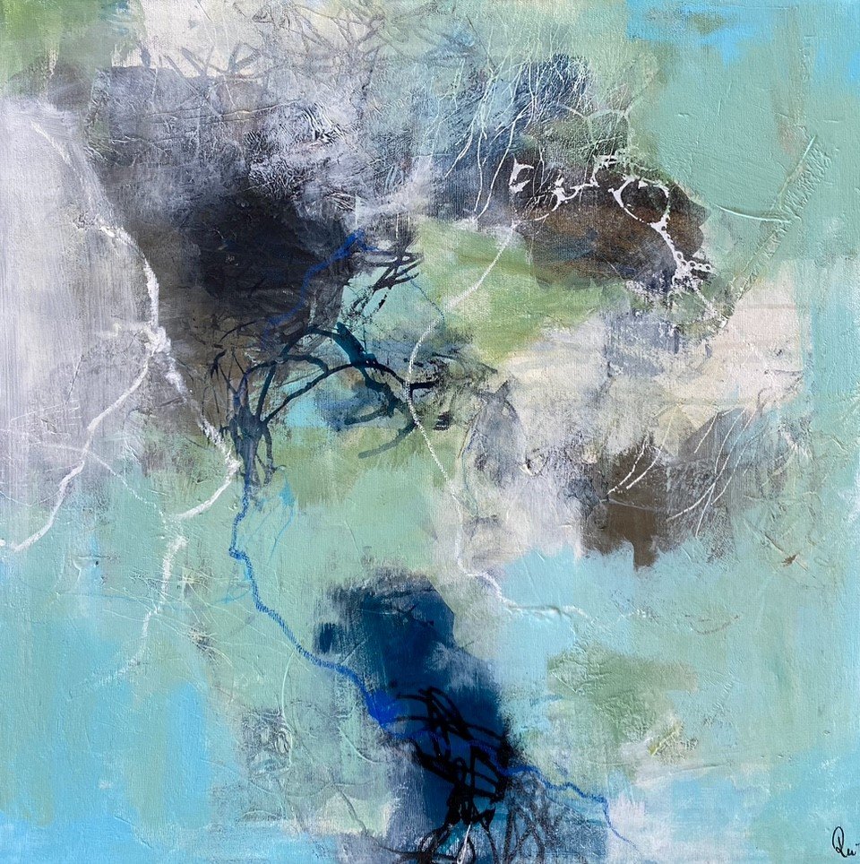 Rie Brdsgaard maleri 60x60cm