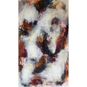 Abstrakt maleri af Rie Brdsgaard 120x200cm A1123