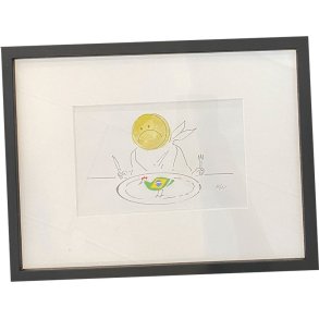 Kurt Westergaard - unika kronik 18x24cm