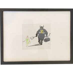 Kurt Westergaard - unika kronik 18x24cm