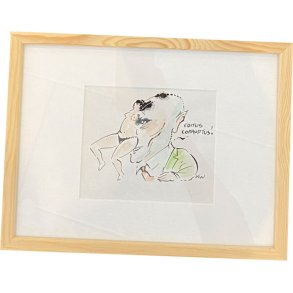 Kurt Westergaard - unika kronik 18x24cm