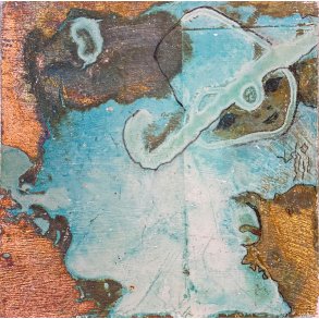 Guldbillede af Anne-Mette Lehrskov 12x12cm