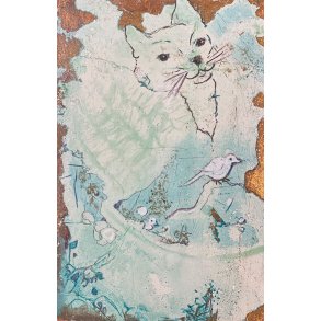 Maleri af Anne-Mette Lehrskov 12x18cm