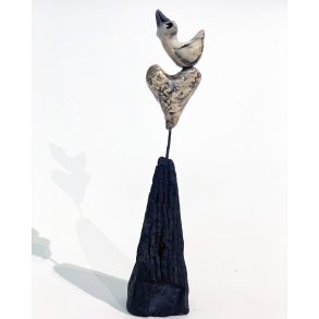 Love Birds raku keramik af Hanne Munk