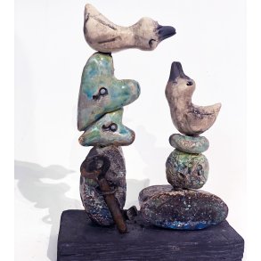 Nglen til mit hjerte, keramik af Hanne Munk