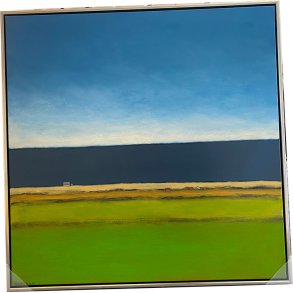 Claus Br�ndum L�nstrup-maleri 100x100cm