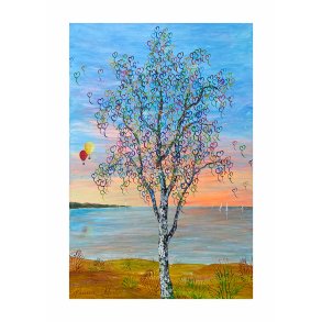 Jubilums plakat bl, Jannie Kloster 50x70cm