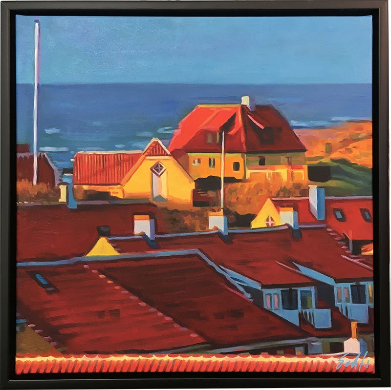 Sommer 2023 i Skagen4 50x50cm Oliemaleri Sarah Hi