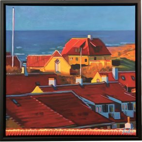 Sommer 2023 i Skagen4 50x50cm Oliemaleri Sarah H�i