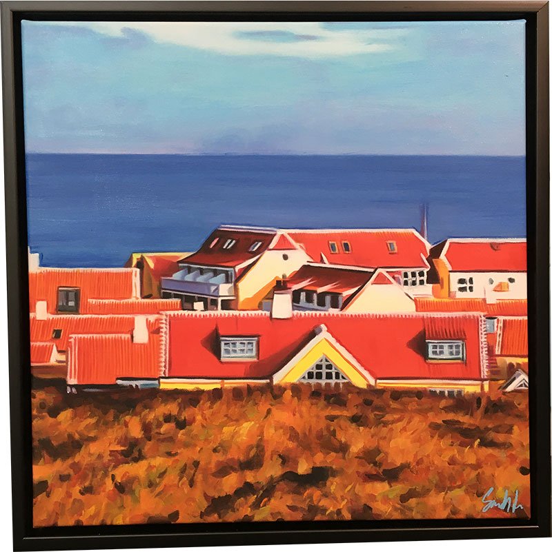 Sommer 2023 i Skagen5 50x50cm Oliemaleri Sarah Hi