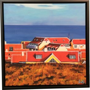 Sommer 2023 i Skagen5 50x50cm Oliemaleri Sarah H�i
