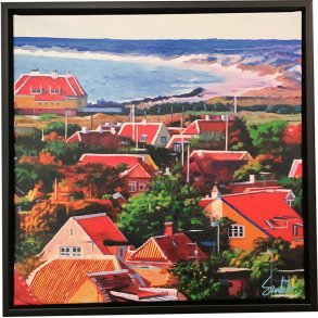 Sommer 2023 i Skagen7 50x50cm Oliemaleri Sarah H�i