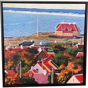 Sommer 2023 i Skagen 13 70x70cm Oliemaleri Sarah H�i