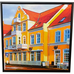 Sommer i Skagen 14 70x70cm Oliemaleri Sarah H�i