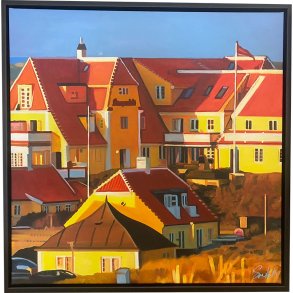 Sommer 2023 i Skagen 17 70x70cm Oliemaleri Sarah H�i