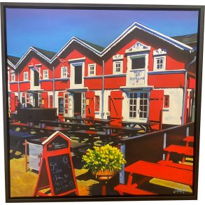 Sommer i Skagen 18 70x70cm Oliemaleri Sarah H�i