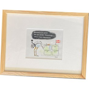 Kurt Westergaard - unika kronik 18x24cm