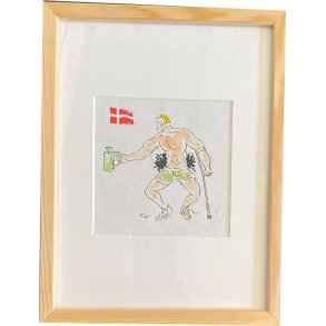 Kurt Westergaard - unika kronik 18x24cm