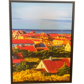 Sommer i Skagen 60x80cm Oliemaleri Sarah H�i