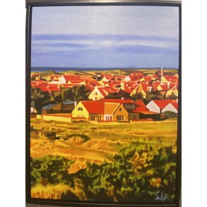 Sommer i Skagen 60x80cm Oliemaleri Sarah H�i