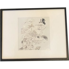 Kurt Westergaard - unika kronik 30x40cm