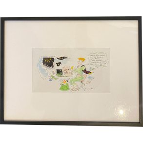 Kurt Westergaard - unika kronik 30x40cm