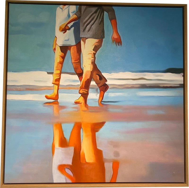 Sommer og Lyse Ntter 80x80cm Oliemaleri Sarah