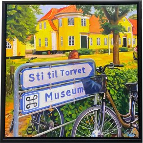 Museum, Oliemaleri 60x60cm