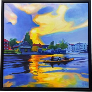 Kano Silkeborg, Oliemaleri 60x60cm