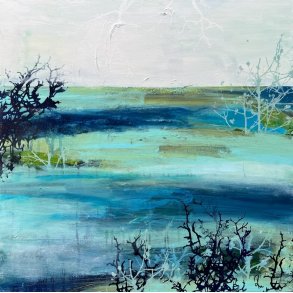 Rie Brdsgaard maleri 60x60cm