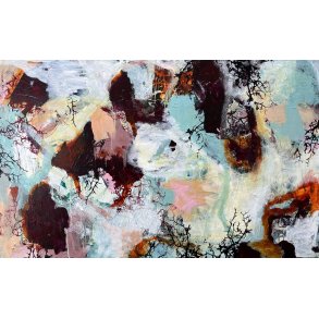 Rie Brdsgaard maleri 75x120cm